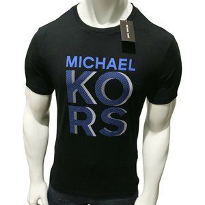 NWT MICHAEL KORS AUTHENTIC MEN'S BLACK CREW NECK SHORT SLEEVE T-SHIRT SIZE S M L